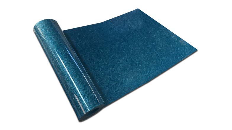 Magic Transfer Heat Transfer Vinyl 25 x 50cm - Glitter Blue