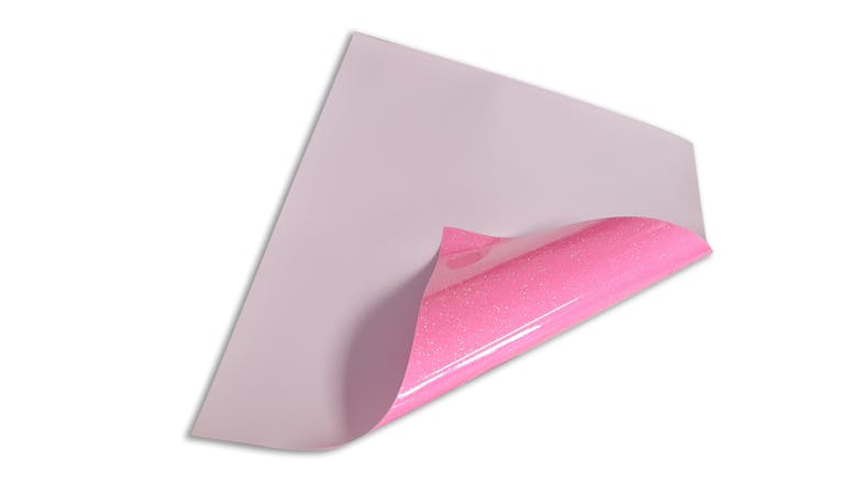 Magic Transfer Heat Transfer Vinyl 25 x 30cm - Glitter Neon Pink