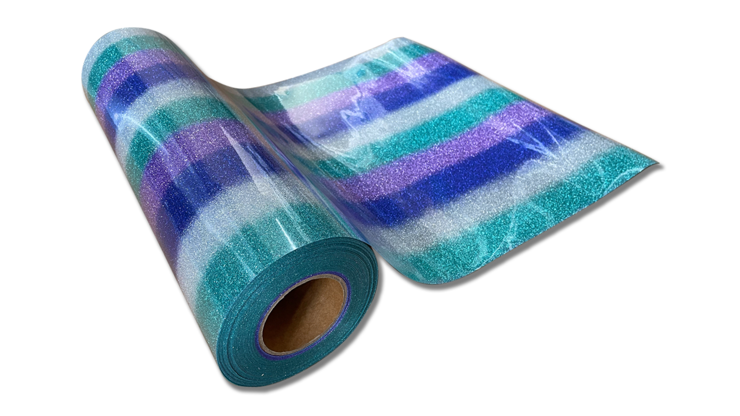 Magic Transfer Heat Transfer Vinyl 25 x 50cm - Glitter Purple Rainbow