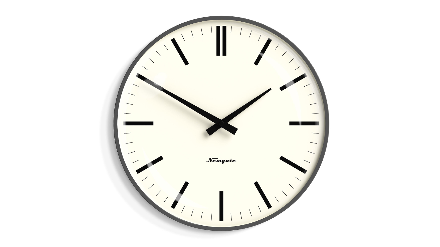 Newgate "Radio City" Wall Clock - Matte Grey