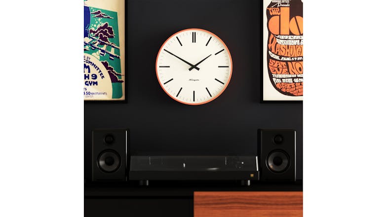 Newgate "Radio City" Wall Clock - Matte Orange
