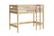 Noah King Single Loft Bed Frame - Light Oak