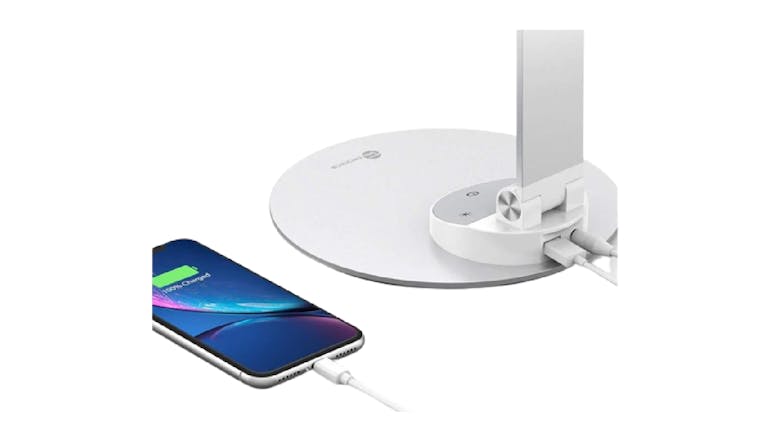 TaoTronics Aluminium Alloy Adjustable Desk Lamp w/ USB Charging Port - Silver
