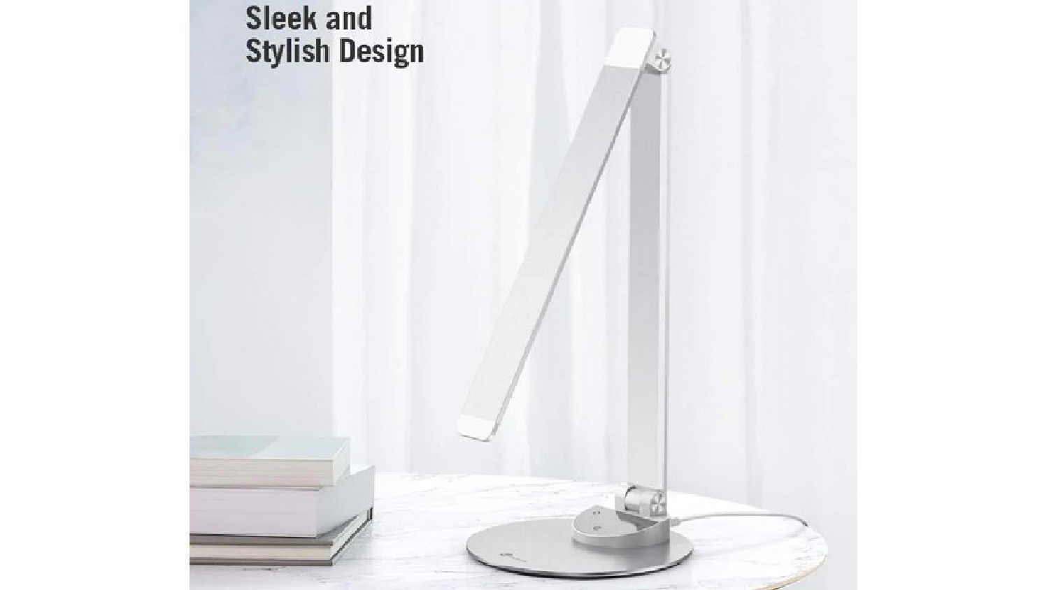TaoTronics Aluminium Alloy Adjustable Desk Lamp w/ USB Charging Port - Silver