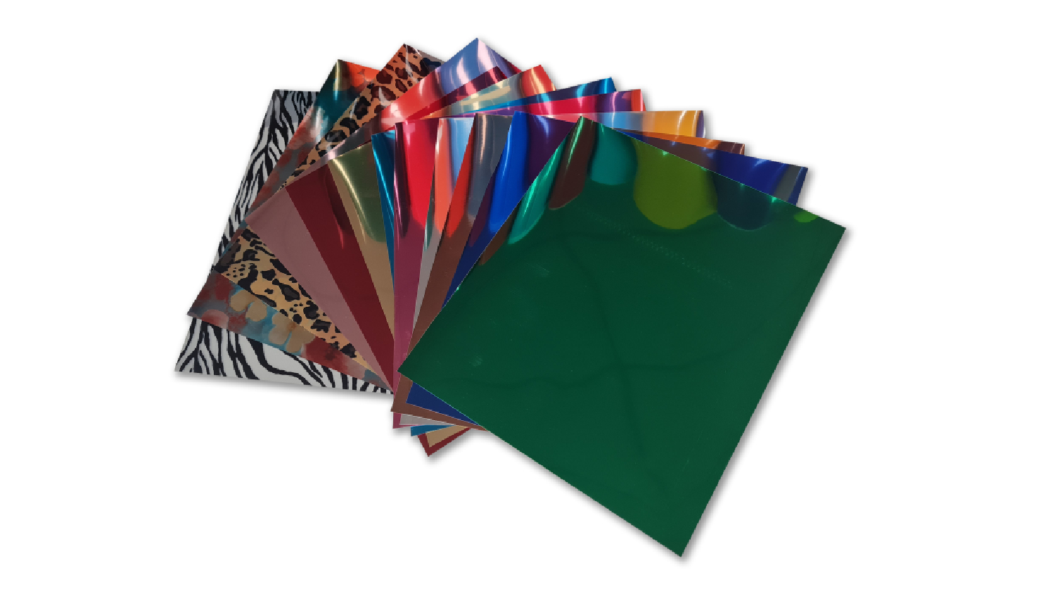 Magic Transfer Heat Transfer Vinyl 25 x 30cm - Metallic Samples (13 Colours)