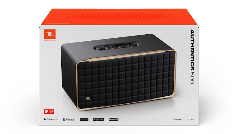 JBL Authentics 500 Wired Speaker with Wi-Fi Connectivity - Black