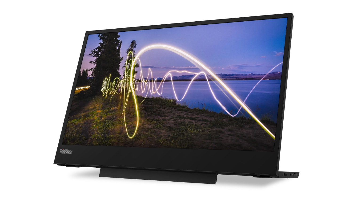 Lenovo L15 Monitor Portatile 15,6'' Full HD IPS, 60Hz, USB-C, 860g, Nero - Schermo Aggiuntivo Per PC E Laptop