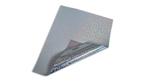 Magic Transfer Heat transfer Vinyl 25 x 30cm - Metallic Holographic Silver Pattern