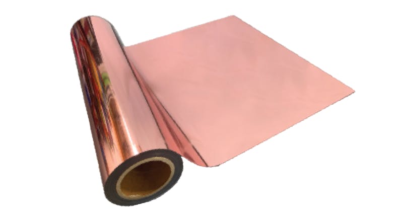 Magic Transfer Heat Transfer Vinyl 25 x 50cm - Metallic Rose Gold