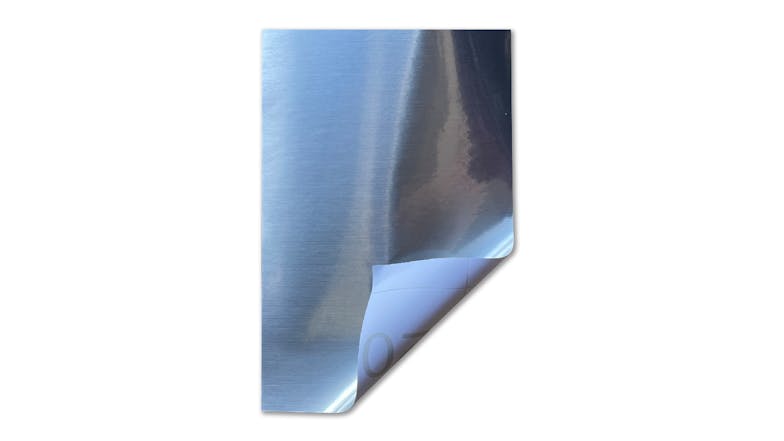 Magic Transfer Adhesive Foil Vinyl 20 x 30.5cm - Brushed Silver