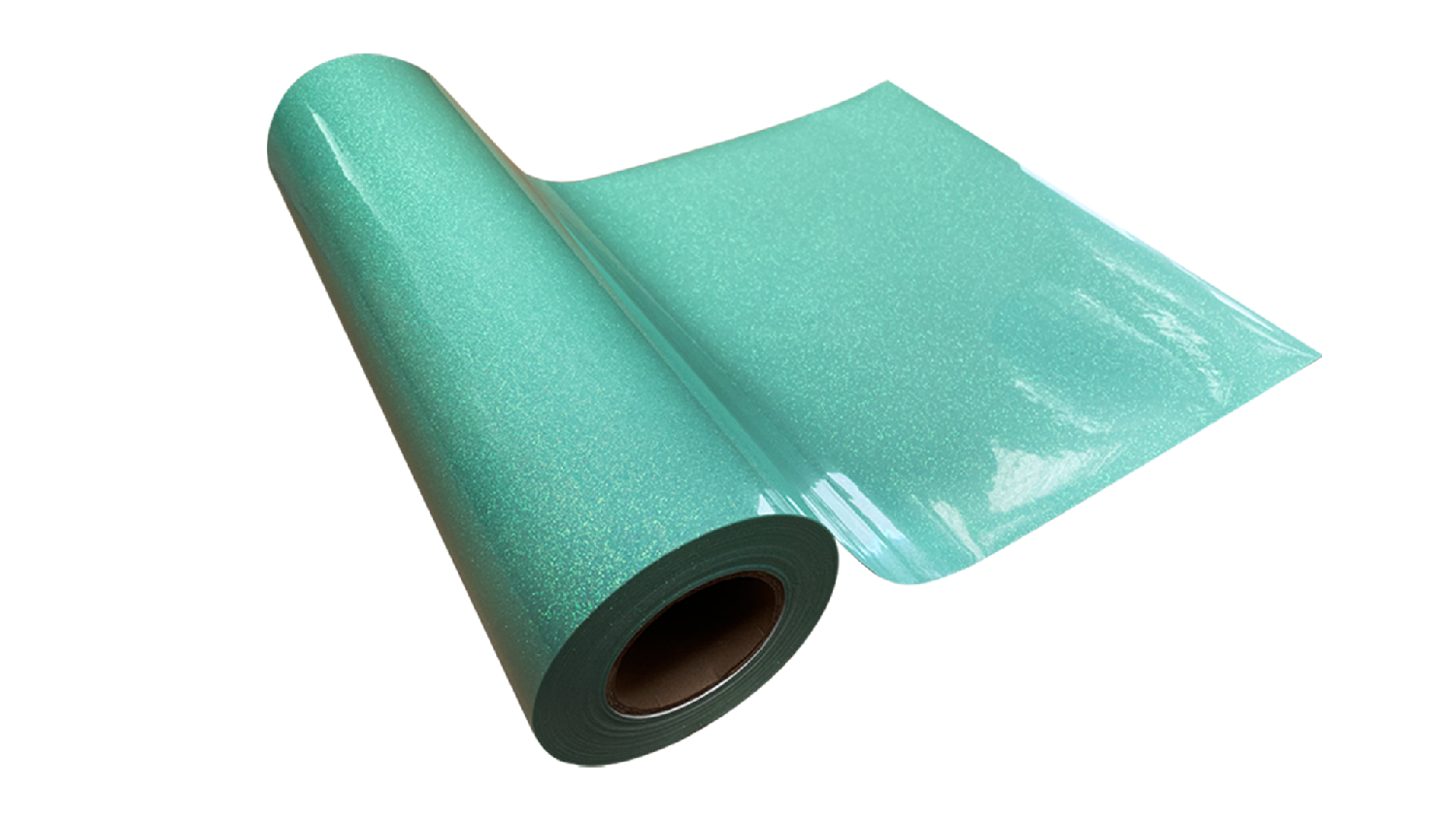 Magic Transfer Heat Transfer Vinyl 25 x 50cm - Glitter Aqua (Glow In The Dark)