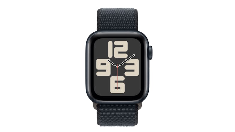 Apple Watch SE (3rd Gen) - Midnight Aluminium Case with Midnight Sport Loop (40mm, Cellular & GPS, Bluetooth)