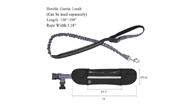 SOGA Adjustable Pet Leash - Black