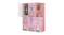 SOGA Modular Children's Storage Cubes 110 x 37 x 146cm - Pink Castle Print