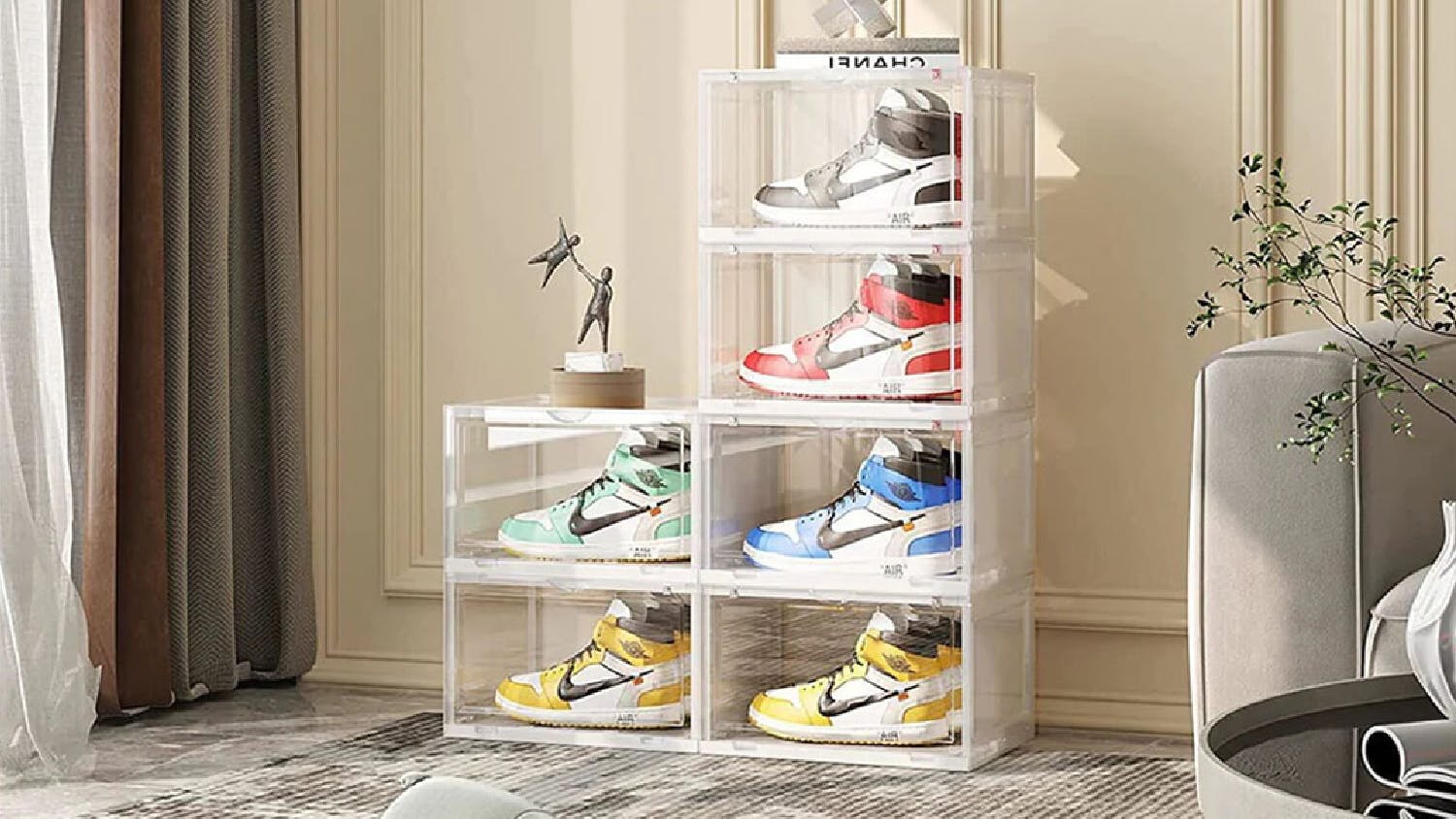 SOGA 2 Tier Shoe Organizer - TransparentSOGA 2 Tier Shoe Organizer - Transparent