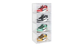 SOGA 4 Tier Shoe Organizer - Transparent