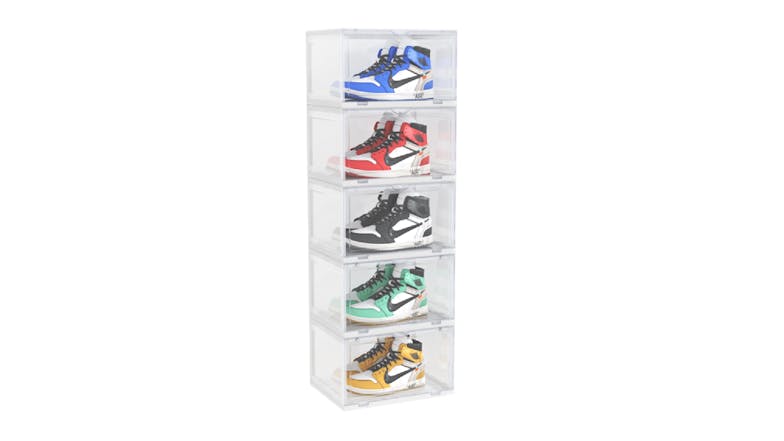 SOGA 5 Tier Shoe Organizer - Transparent