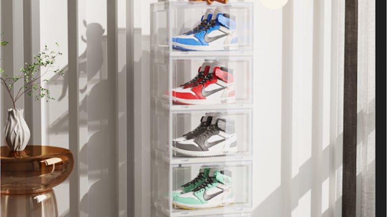 SOGA 5 Tier Shoe Organizer - Transparent