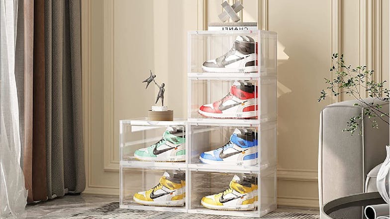 SOGA 5 Tier Shoe Organizer - Transparent