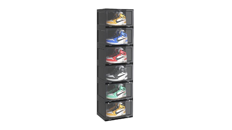 SOGA 6 Tier Shoe Organizer - Black