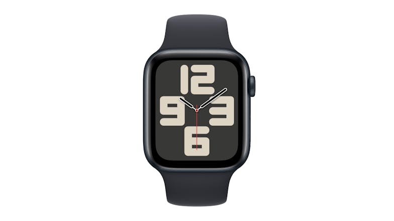 Apple Watch SE (3rd Gen) - Midnight Aluminium Case with Midnight Sport Band (44mm, Cellular & GPS, Bluetooth, Small-Medium Band)