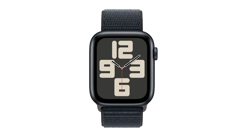 Apple Watch SE (3rd Gen) - Midnight Aluminium Case with Midnight Sport Loop (44mm, Cellular & GPS, Bluetooth)