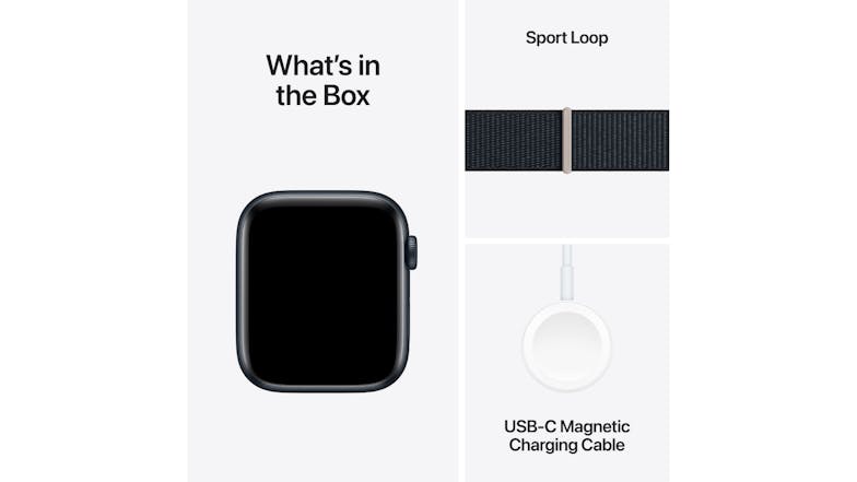 Apple Watch SE (3rd Gen) - Midnight Aluminium Case with Midnight Sport Loop (44mm, Cellular & GPS, Bluetooth)