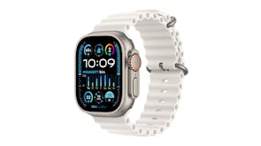 Apple Watch Ultra 2 - Titanium Case with White Ocean Band (49mm, Cellular & GPS, Bluetooth)