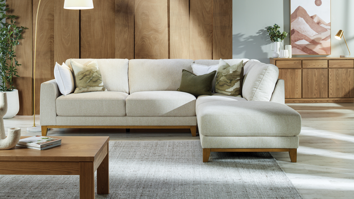 Le Mans 3 Seater Sofa with Chaise Harvey Norman New Zealand