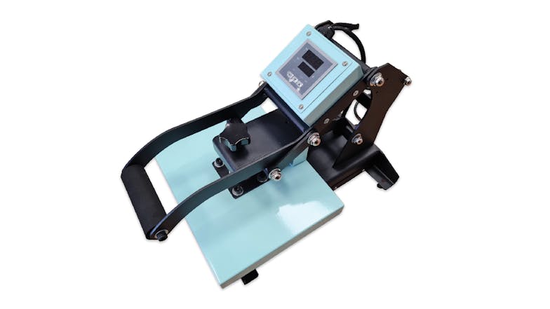 Magic Transfer Clamshell Flat Heat Press 23 x 30cm - Black/Baby Blue