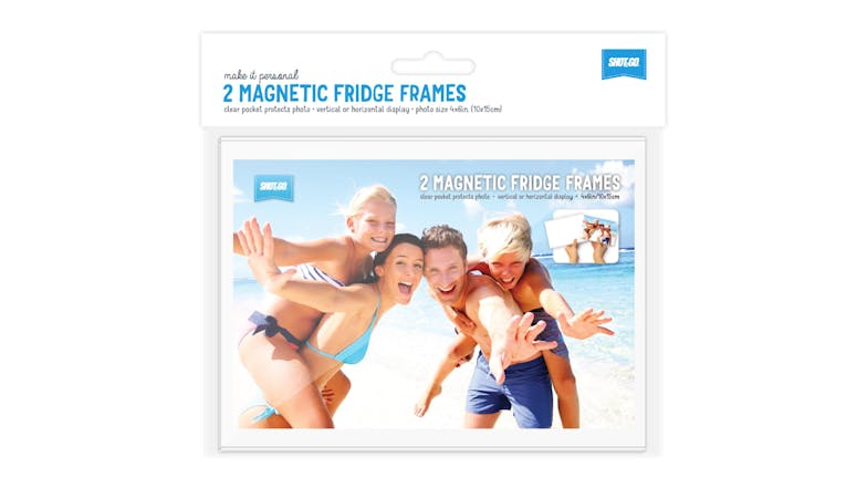 Shot2Go 6x4 Magnetic Fridge Frame - 2 Pack (Clear)