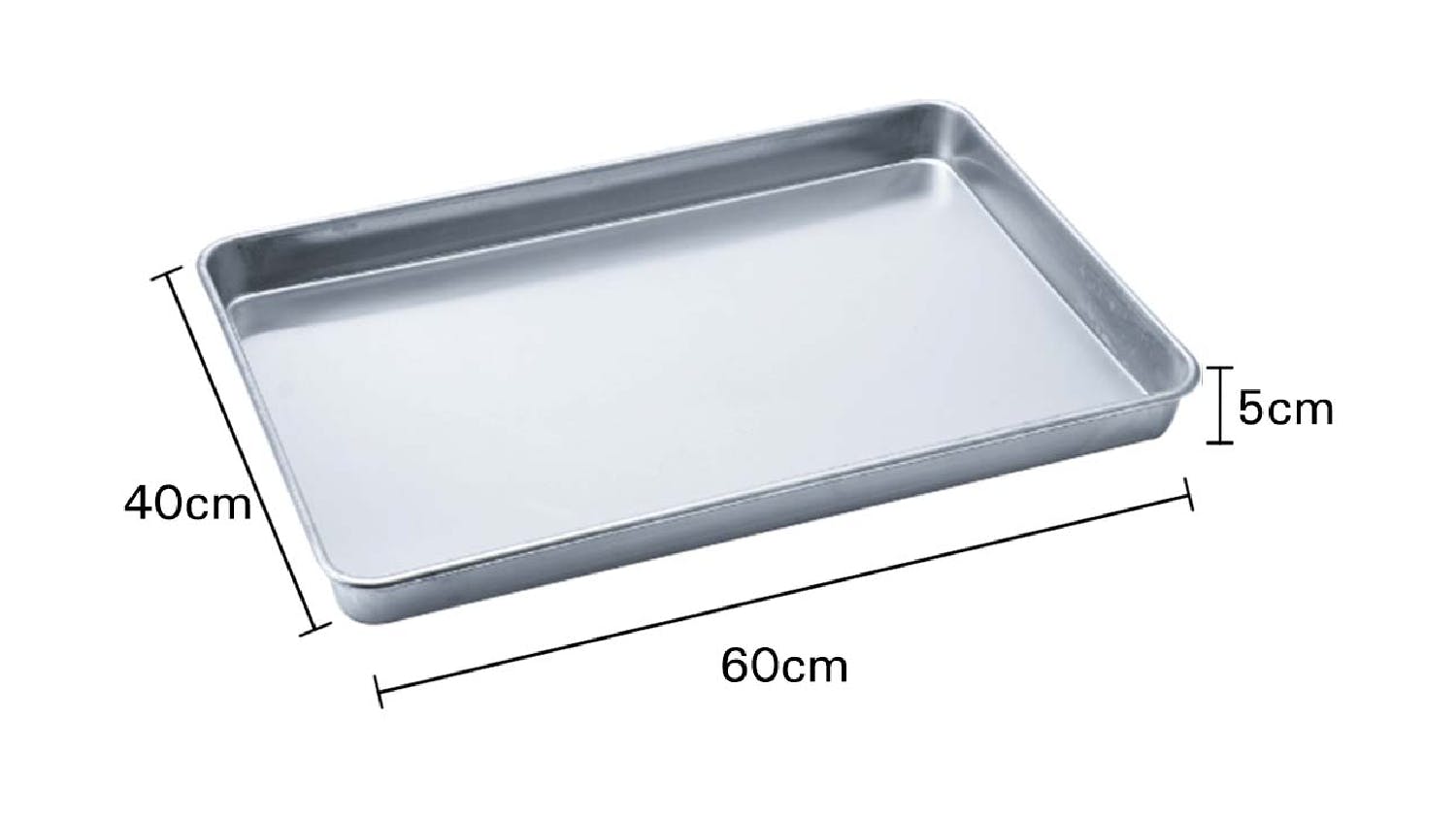 SOGA Gastronorm Aluminium Baking Tray 600 x 400 x 50mm