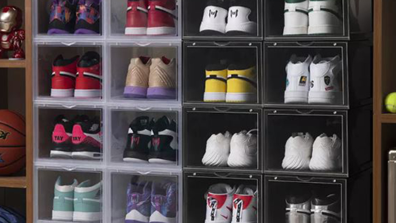 SOGA 3 Tier Shoe Organizer - Transparent