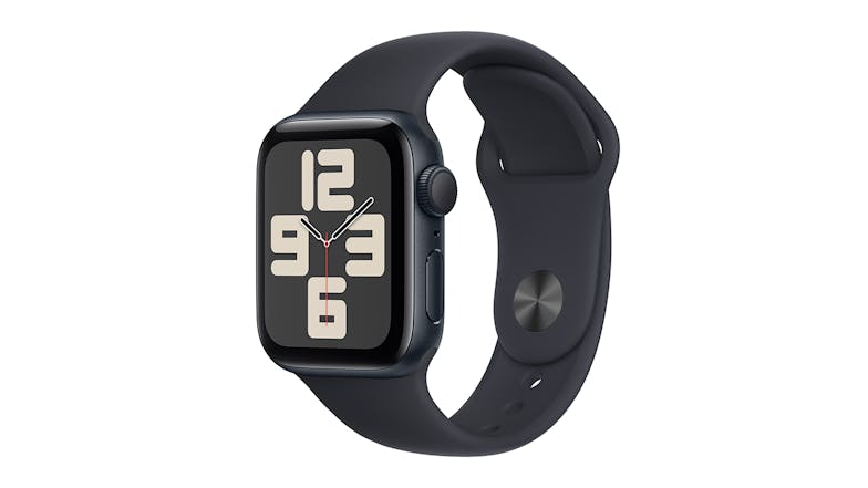 Apple Watch SE (3rd Gen) - Midnight Aluminium Case with Midnight Sport Band (40mm, GPS, Bluetooth, Small-Medium Band)