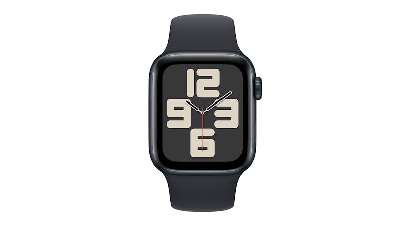 Apple Watch SE (3rd Gen) - Midnight Aluminium Case with Midnight Sport Band (40mm, GPS, Bluetooth, Small-Medium Band)