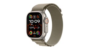 Apple Watch Ultra 2 - Titanium Case with Olive Alpine Loop (49mm, Cellular & GPS, Bluetooth, Large Loop)