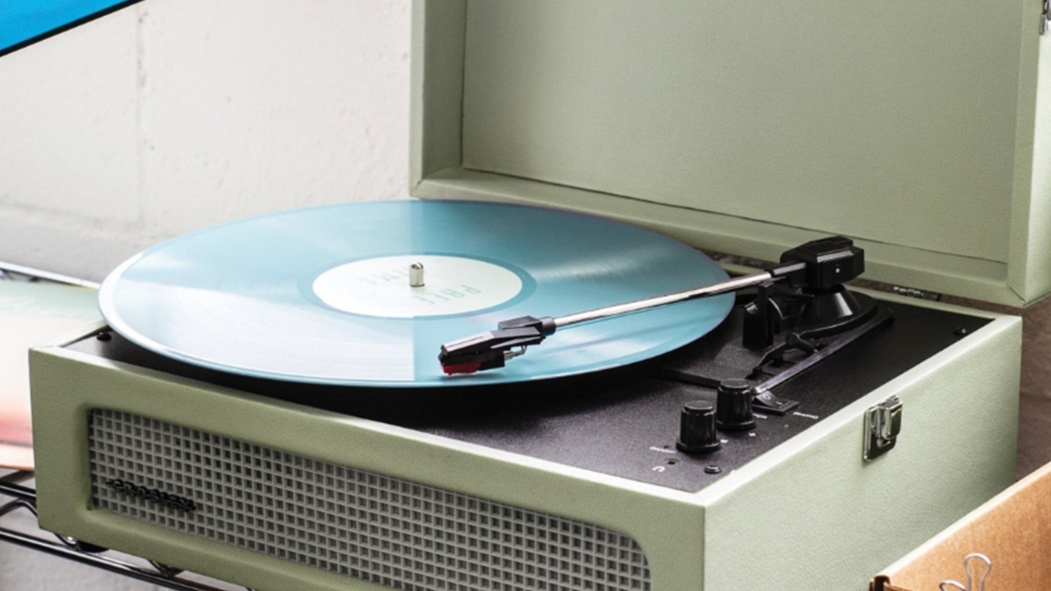 Crosley Voyager Portable Bluetooth Turntable - Sage