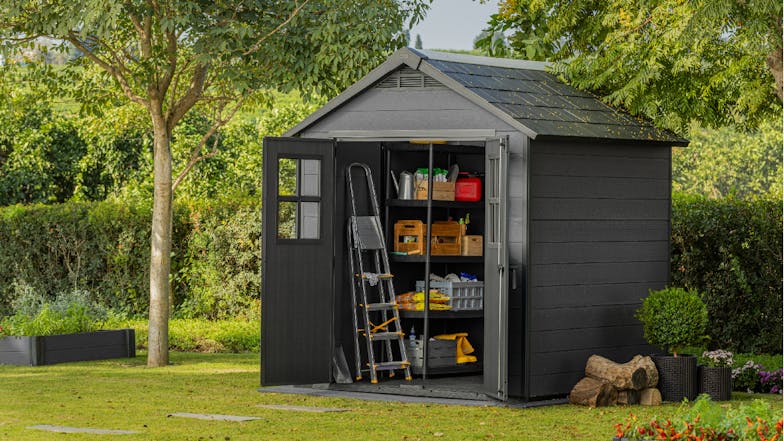 Keter Newton 757 Garden Shed - Grey