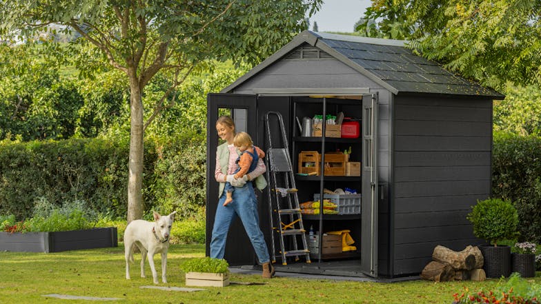 Keter Newton 757 Garden Shed - Grey