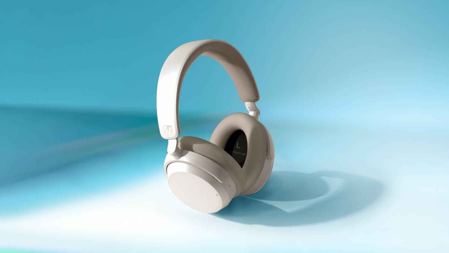 Sennheiser ACCENTUM Hybrid Active Noise Cancelling Wireless Over-Ear Headphones - White