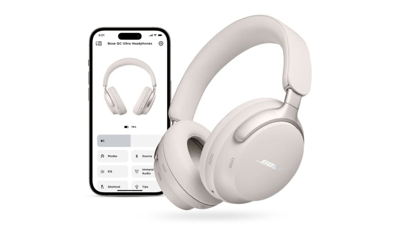 Bose QuietComfort Ultra Active Noise Cancelling Wireless Over-Ear Headphones - White