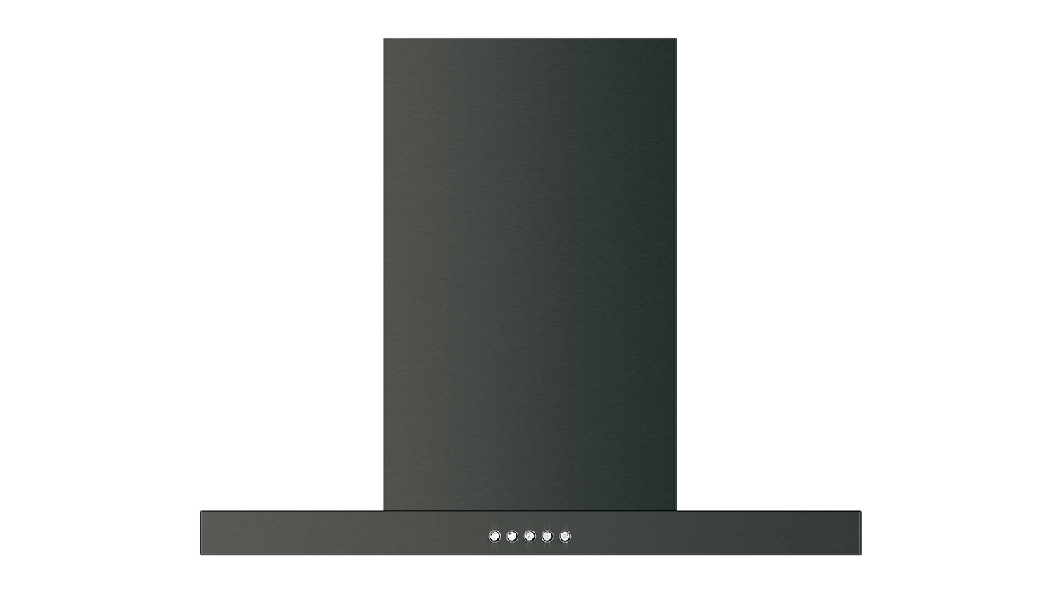 Haier 60cm Box Chimney Wall Mounted Rangehood - Black (HC60BLB1)