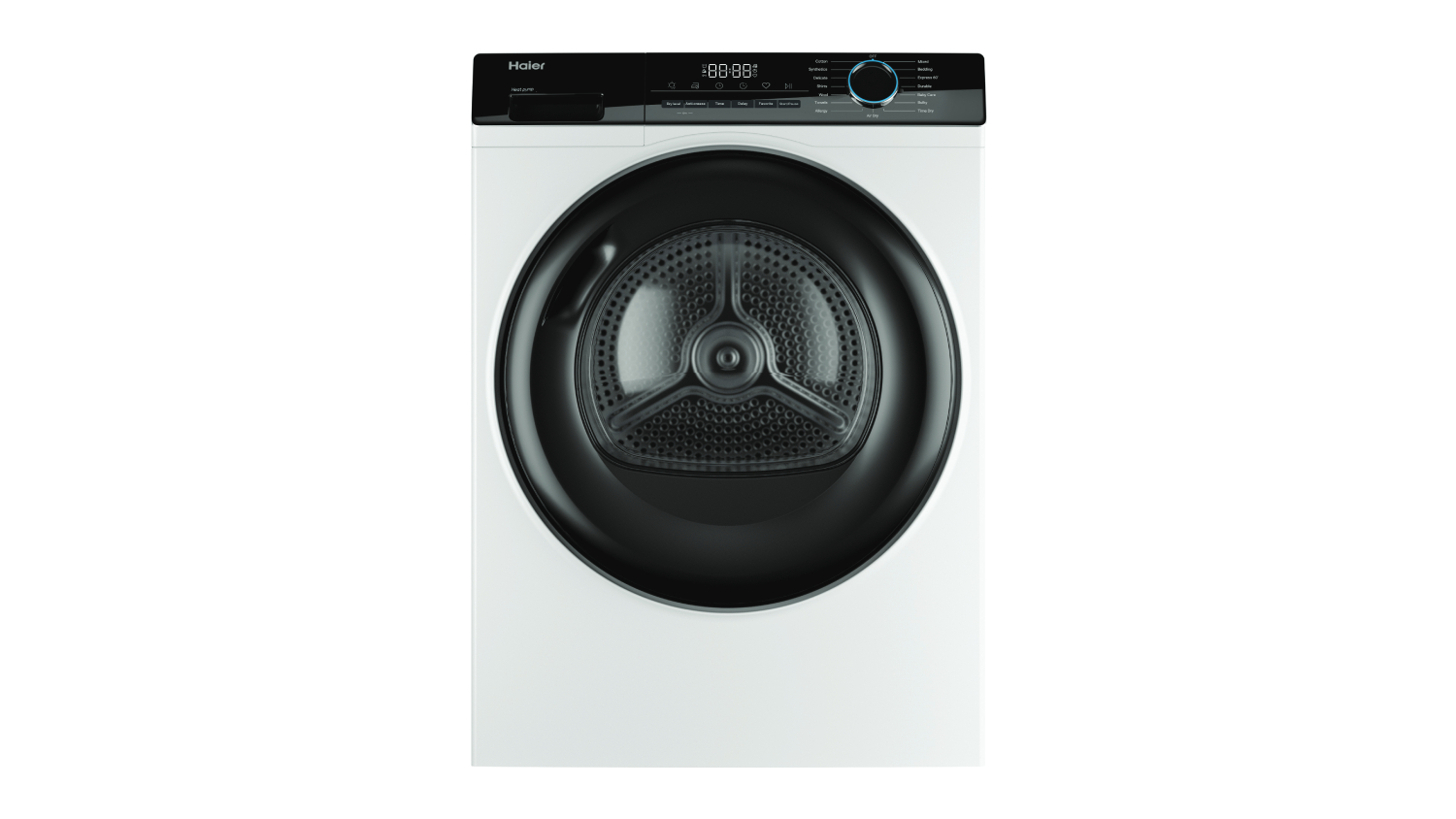 Haier 8kg Heat Pump Condenser Dryer with 14 Programs - White (HDHP80AW1)