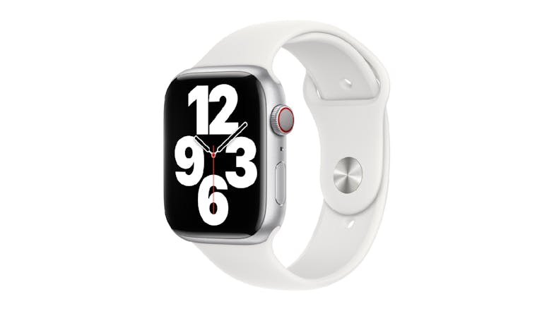 Apple Silicone Sports Band Watch Strap for Apple Watch 45mm - White