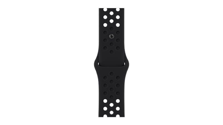 Nike Silicone Sports Band Watch Strap for Apple Watch 41mm - Black/Black