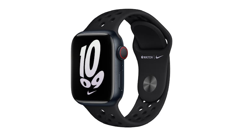 Nike Silicone Sports Band Watch Strap for Apple Watch 41mm - Black/Black