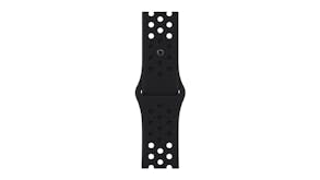 Nike Silicone Sports Band Watch Strap for Apple Watch 45mm - Black/Black