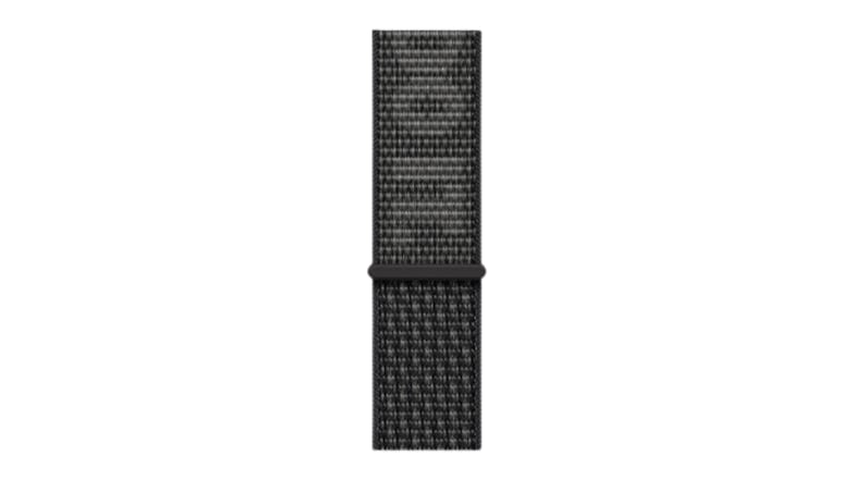 Nike Nylon Sports Loop Watch Strap for Apple Watch 41mm - Black/Summit White