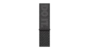 Nike Nylon Sports Loop Watch Strap for Apple Watch 45mm - Black/Summit White