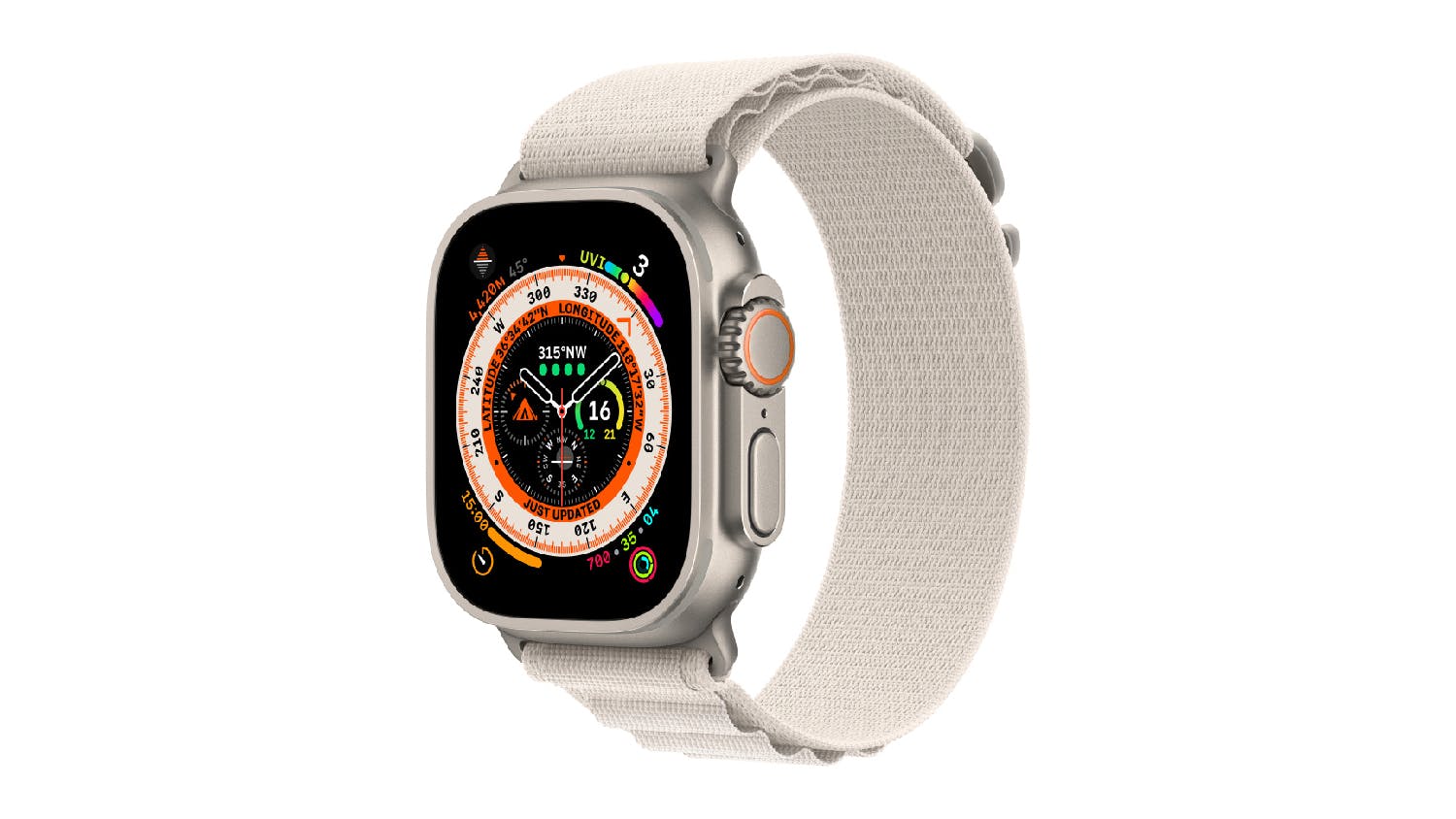 Apple Nylon Alpine Loop Watch Strap for Apple Watch 49mm - Starlight (L)